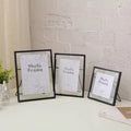 Set of 3 Black Metal Picture Frames