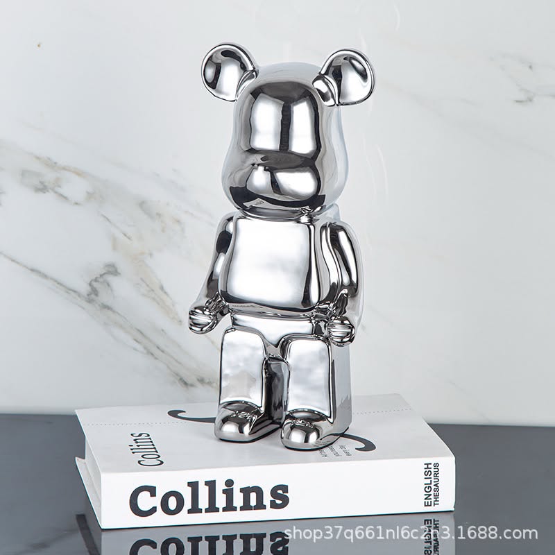 Porcelain Bear Sculpture
