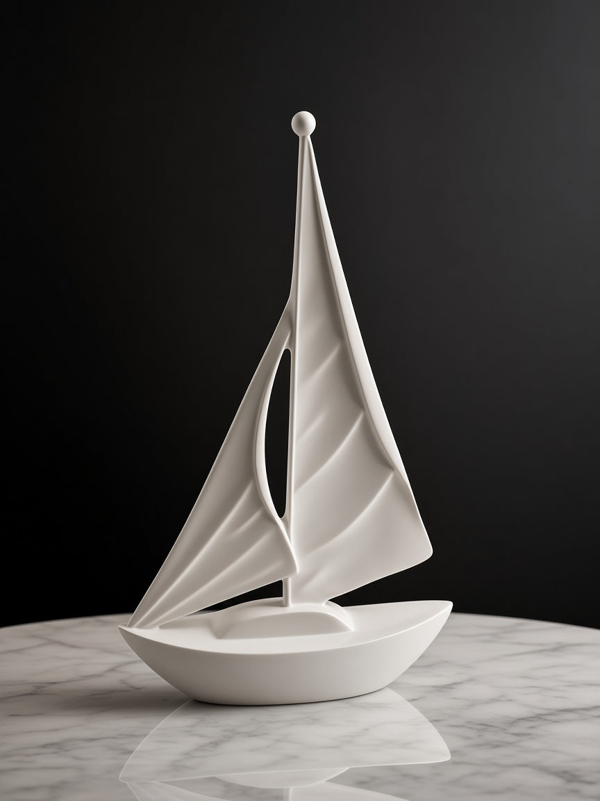 Abstract Modern Sailboat