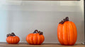 Murano Style Orange Pumpkins