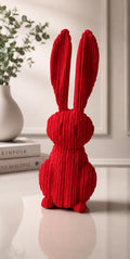 Red Bunny Sculpture