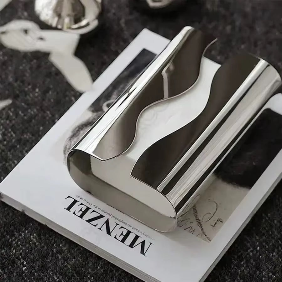 Modern Stainless Steel Tissue Box Cover