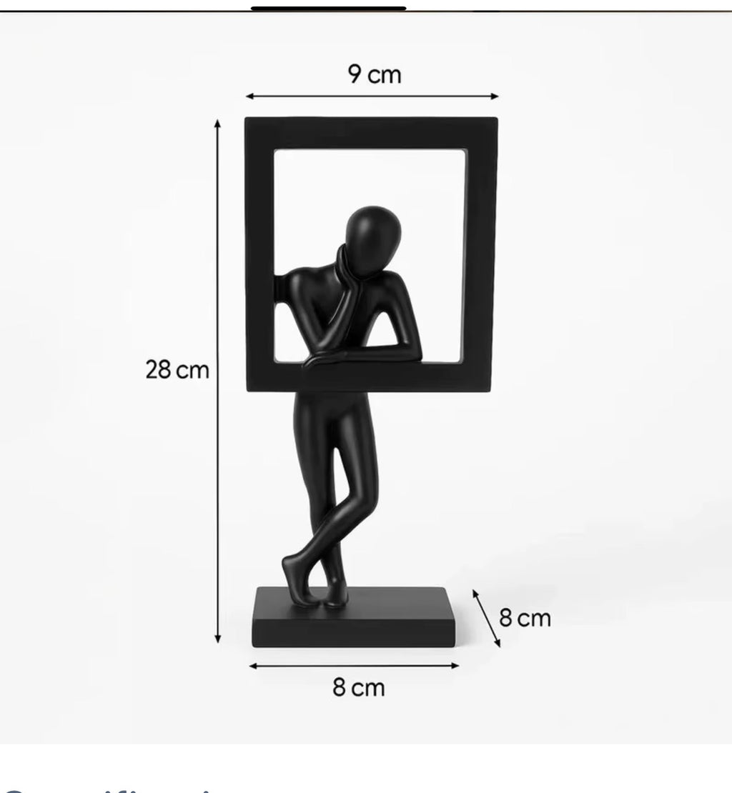 Sramed Thinker Statue Decor