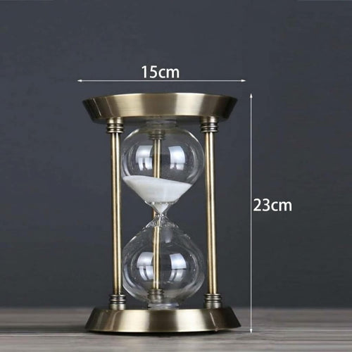 brass hourglass
