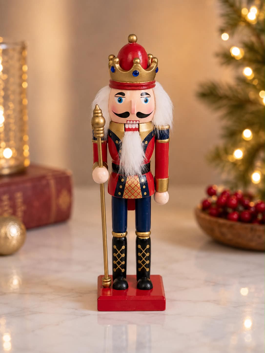 Regal Red & Gold Nutcracker
