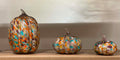 Murano Style Mosaic Pumpkins