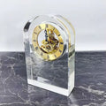 Crystal Arch Table Clock