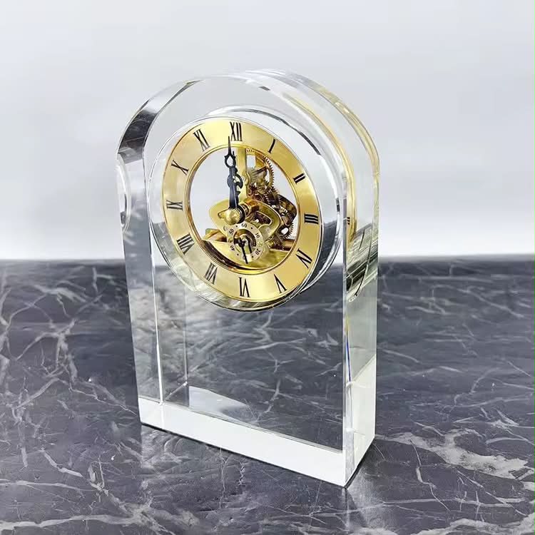 Crystal Arch Table Clock