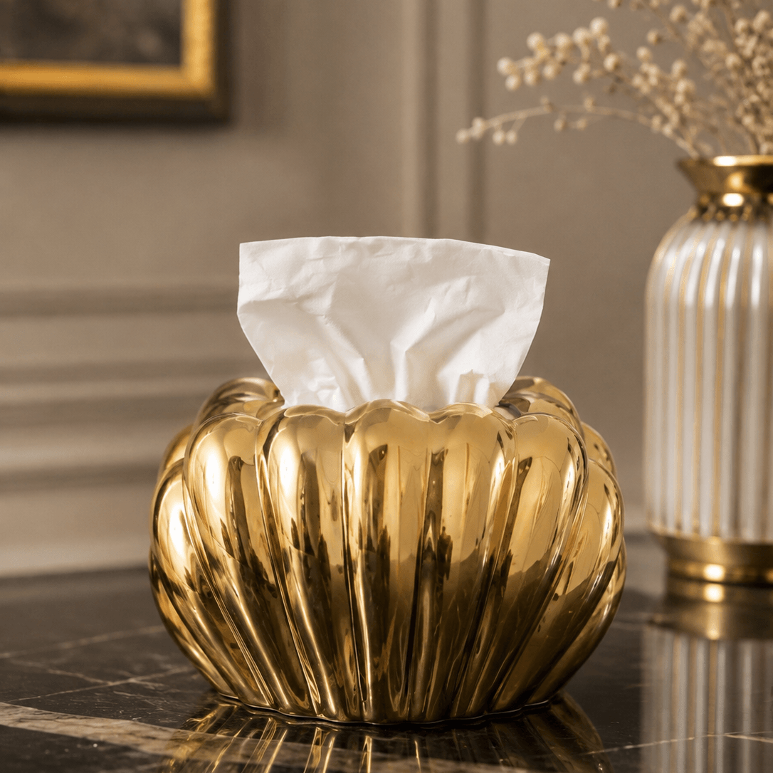 Shell tissue box